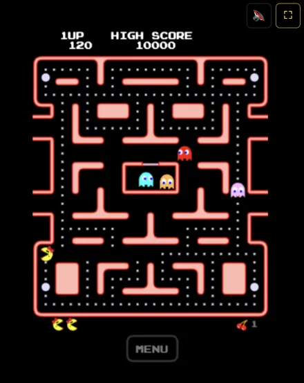 Pac-Man 30th Anniversary 2-player mode — Ms. Pac-Man and Pac-Man both in the maze simultaneously