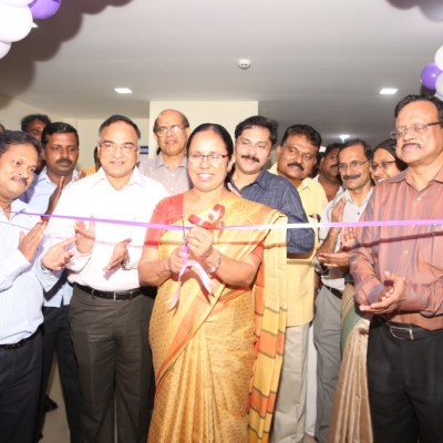 State Health Minister inaugurating state-of-the-art HINDLABS MRI & CT at SAT                                                   